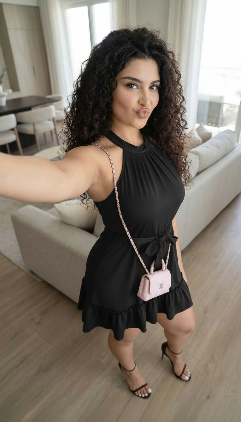 Marinna Grecian Neck Dress